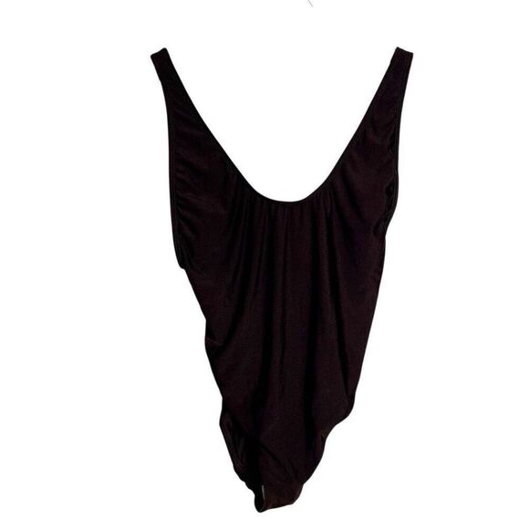 Good American Women’s Layout One Piece Swimsuit Chocolate Dark Brown M Medium 2 - Picture 2 of 8